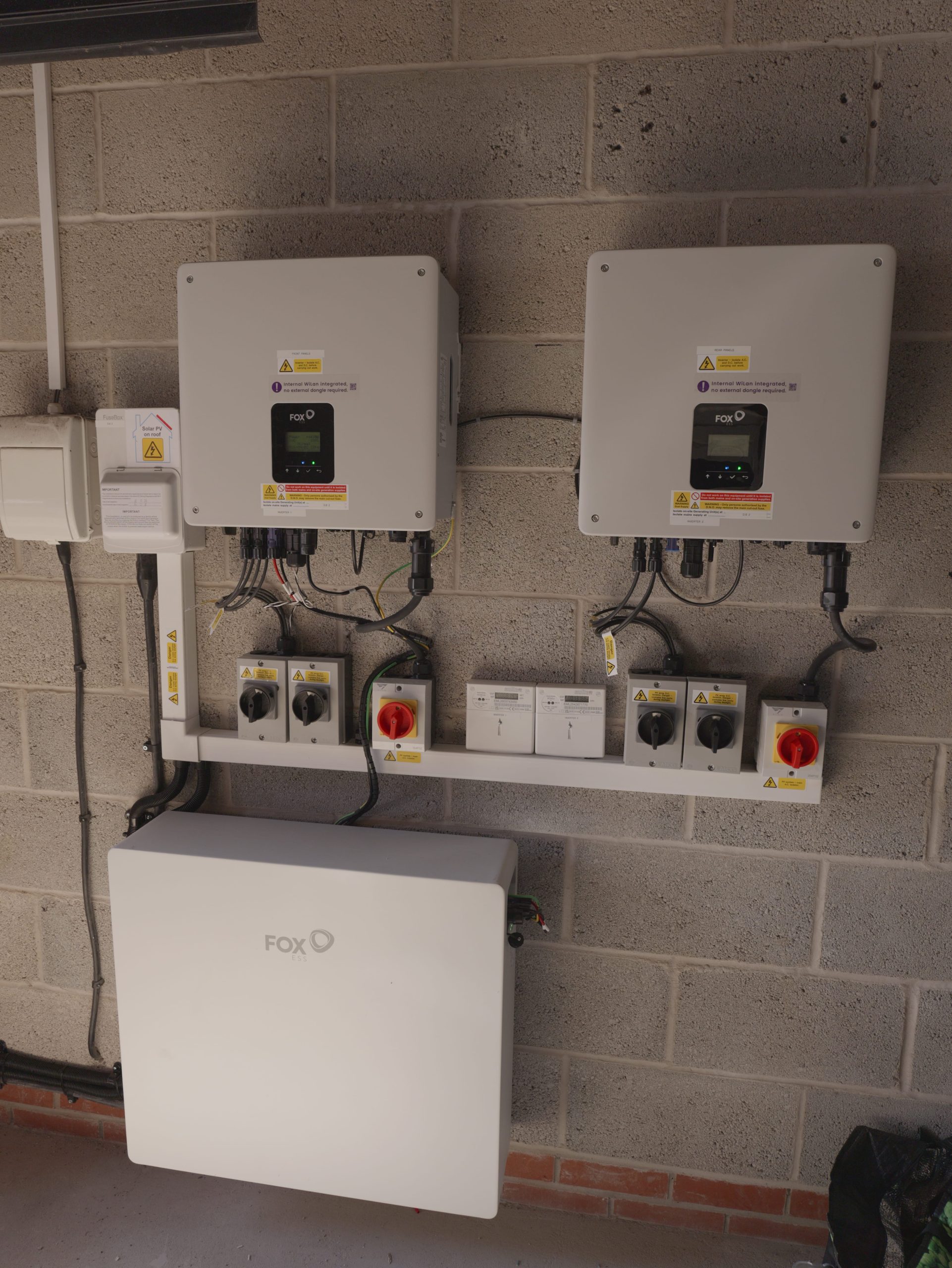 inverters and battery set up